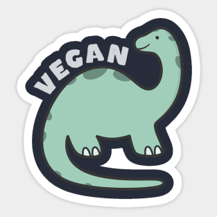 Funny Vegan Dinosaur Sticker